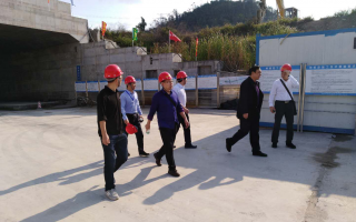 領(lǐng)導(dǎo)帶隊到珠海馬騮洲交通隧道工地視察工作